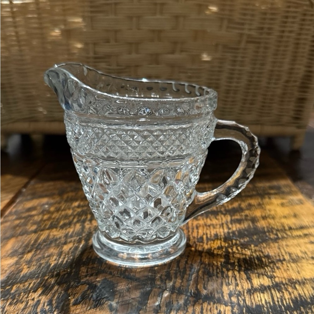 Anchor Hocking-Wexford Glass Cream Pitcher